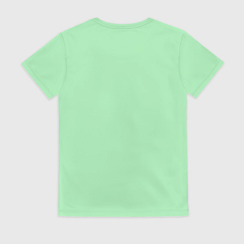 Женская футболка Мятный радуга / 3D-принт – фото 2