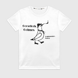Футболка женская New adventures of Gooselock Golmes, цвет: 3D-принт
