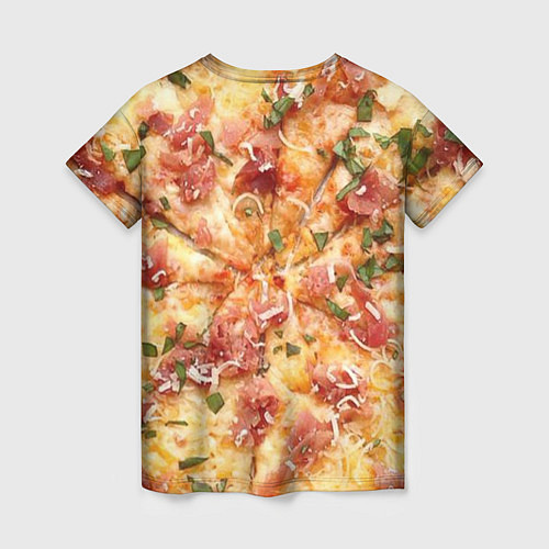Женская футболка Вкусная пицца / 3D-принт – фото 2