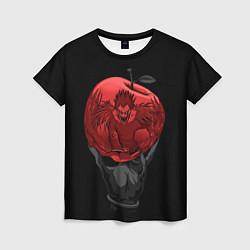 Футболка женская Рюк и красное яблоко, цвет: 3D-принт