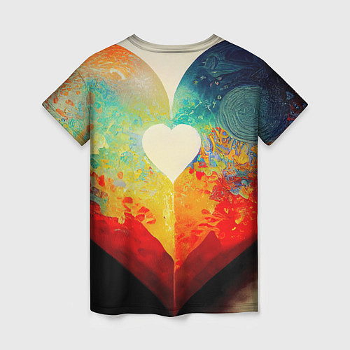 Женская футболка Your heart / 3D-принт – фото 2