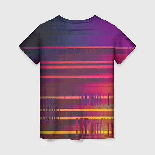 Женская футболка NFS unbound пиксель полосы / 3D-принт – фото 2