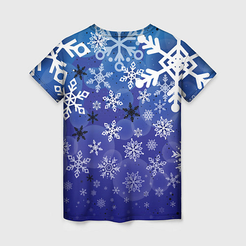 Женская футболка Сказочный снегопад / 3D-принт – фото 2
