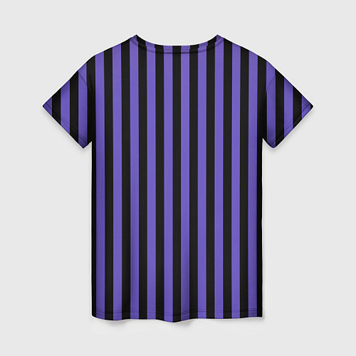 Женская футболка Школьники Невермор: фиолетовая форма / 3D-принт – фото 2