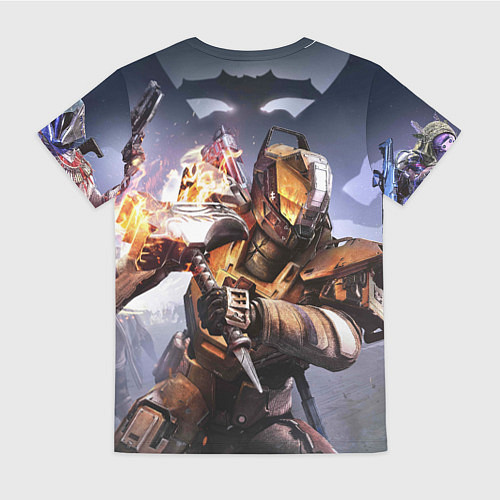 Женская футболка Destiny воин / 3D-принт – фото 2