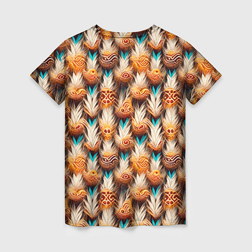 Женская футболка Боевое одеяние шамана / 3D-принт – фото 2