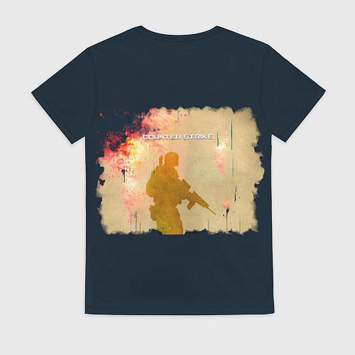 Женская футболка Counter Strike street art / 3D-принт – фото 2