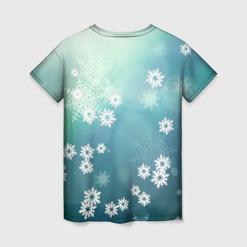 Женская футболка Снежный ветерок / 3D-принт – фото 2