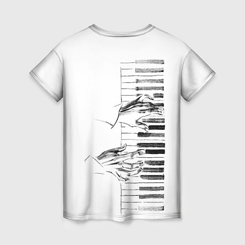 Женская футболка Фортепианный концерт / 3D-принт – фото 2
