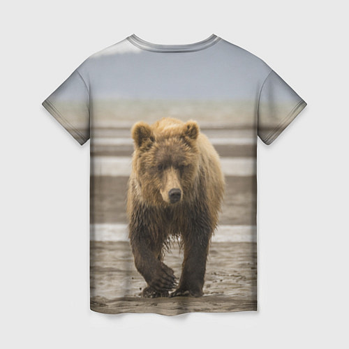 Женская футболка Медвежонок в аэропорту / 3D-принт – фото 2