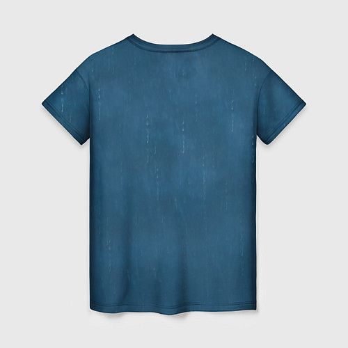 Женская футболка Уэнсдэй под зонтом / 3D-принт – фото 2