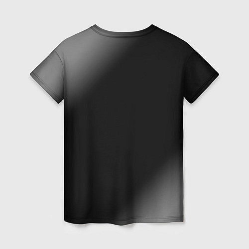 Женская футболка Лучший воллейболист - 100% профи на тёмном фоне / 3D-принт – фото 2