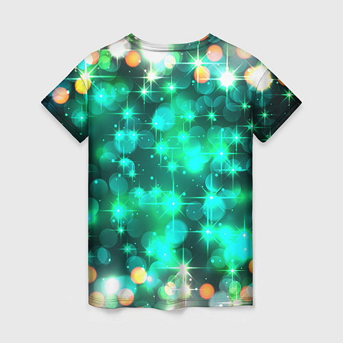 Женская футболка Космический принт и звездное сияние вселенной / 3D-принт – фото 2