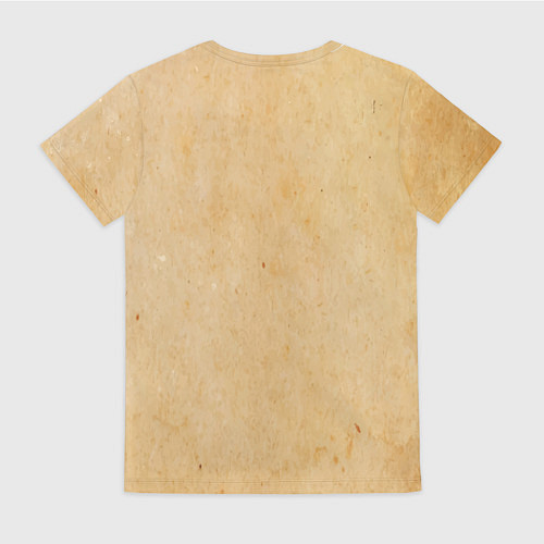 Женская футболка Следы мародеров на пергаменте / 3D-принт – фото 2