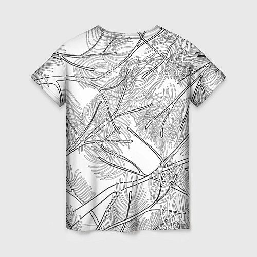 Женская футболка Раскраска гламурная совушка / 3D-принт – фото 2