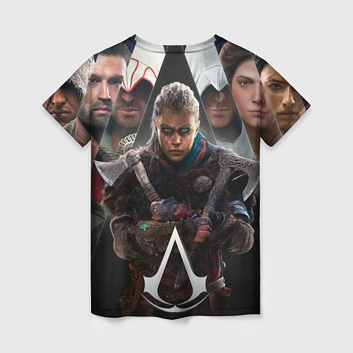 Женская футболка Assassins Creed Eivor / 3D-принт – фото 2