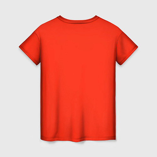 Женская футболка Влюблённые кошки на красном фоне / 3D-принт – фото 2