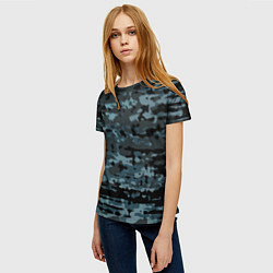 Футболка женская Камуфляж клякса, цвет: 3D-принт — фото 2