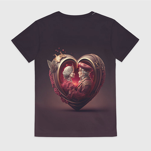 Женская футболка Любовь на все времена / 3D-принт – фото 2