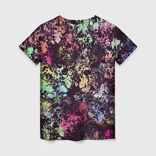 Женская футболка Яркие краски / 3D-принт – фото 2