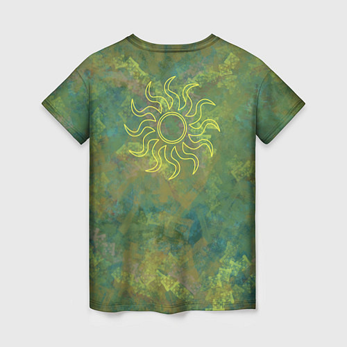 Женская футболка Солнечный компас / 3D-принт – фото 2