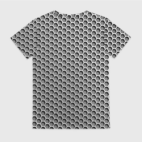 Женская футболка Металлическая кольчуга / 3D-принт – фото 2