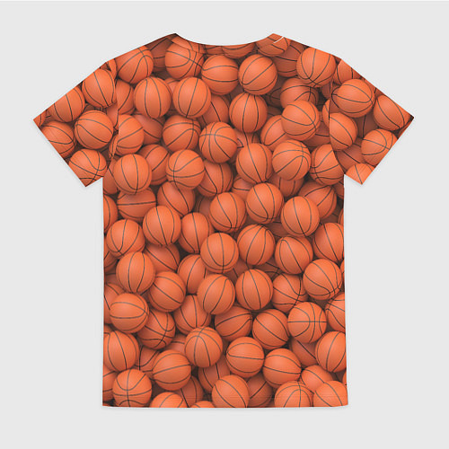 Женская футболка Баскетбольные мячи / 3D-принт – фото 2