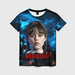 Футболка женская Wednesday horror, цвет: 3D-принт