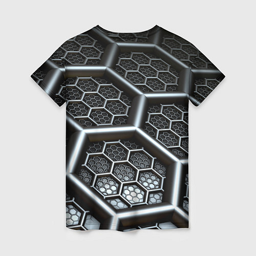 Женская футболка Geometry abstraction / 3D-принт – фото 2