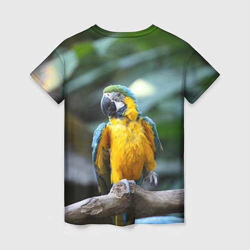 Женская футболка Красавец попугай / 3D-принт – фото 2