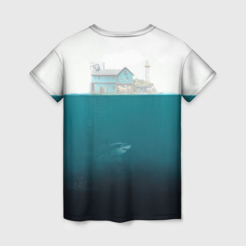 Женская футболка Подводный дом / 3D-принт – фото 2