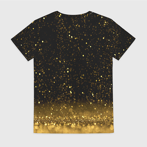 Женская футболка Золотой дождь / 3D-принт – фото 2