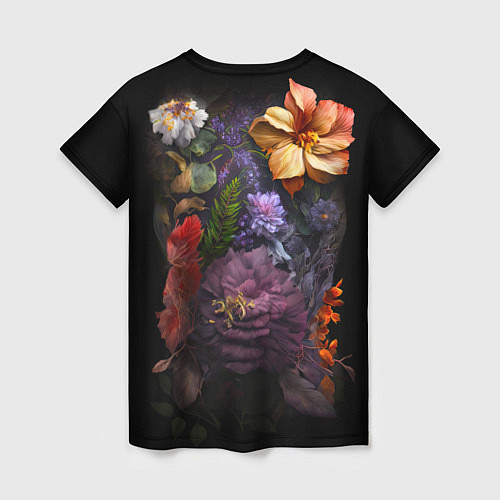 Женская футболка Тело девушка-весна / 3D-принт – фото 2