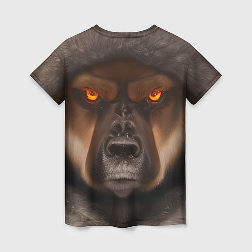 Женская футболка Тещин медведь / 3D-принт – фото 2