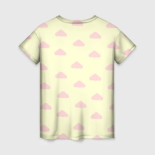 Женская футболка Бабушка лучшая в мире подарок с облачками / 3D-принт – фото 2