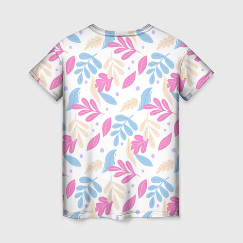 Женская футболка Принт из листьев / 3D-принт – фото 2