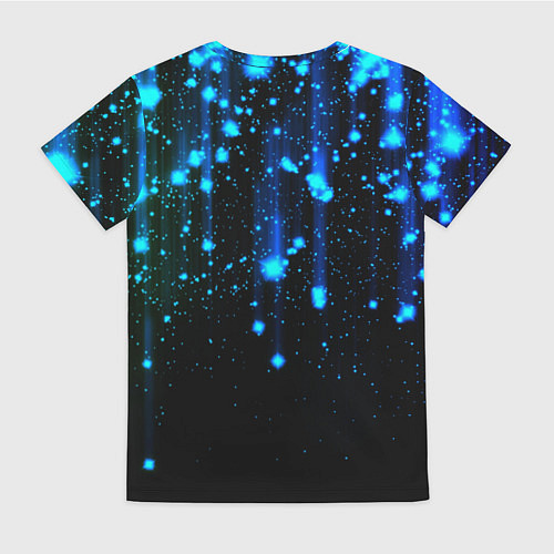 Женская футболка Сияющий звездопад / 3D-принт – фото 2