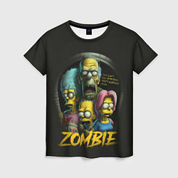Футболка женская Simpsons zombie, цвет: 3D-принт