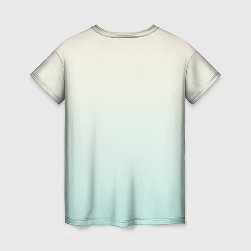 Женская футболка Козерог на приятном светлом фоне / 3D-принт – фото 2