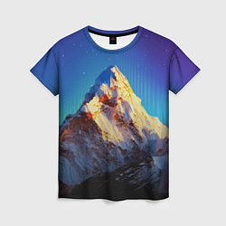 Женская футболка Космический эверест