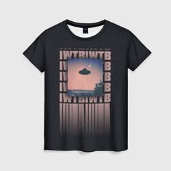 Футболка женская I want to believe IWTB, цвет: 3D-принт