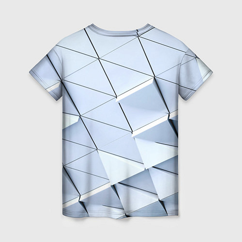 Женская футболка Metalic triangle stiil / 3D-принт – фото 2