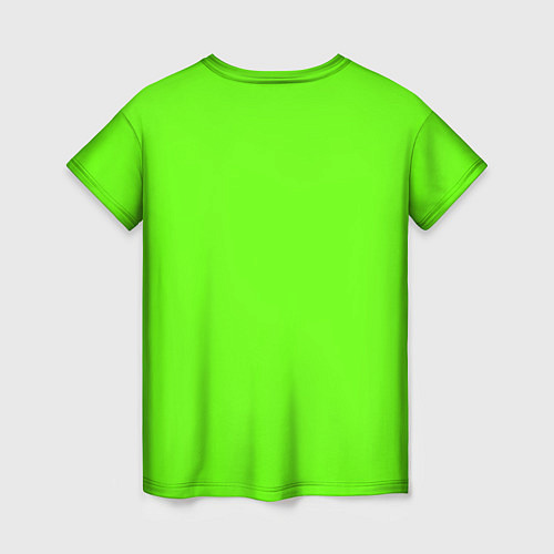 Женская футболка Кислотный зеленый / 3D-принт – фото 2