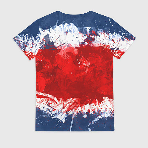 Женская футболка Grunge strips colors / 3D-принт – фото 2