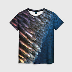 Футболка женская Shape grey abstract, цвет: 3D-принт
