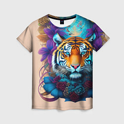 Футболка женская Tiger tattoo - irezumi - art, цвет: 3D-принт