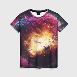 Женская футболка Теория взрыва