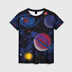 Женская футболка Планеты