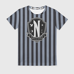 Футболка женская Nevermore Academy, цвет: 3D-принт