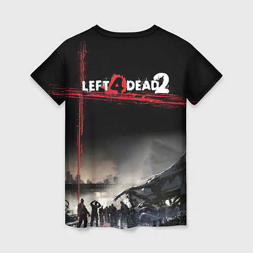 Женская футболка Left 4 dead ночной город / 3D-принт – фото 2